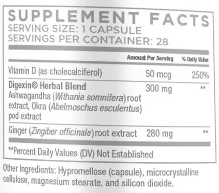 Total Bowel Release Supplement facts