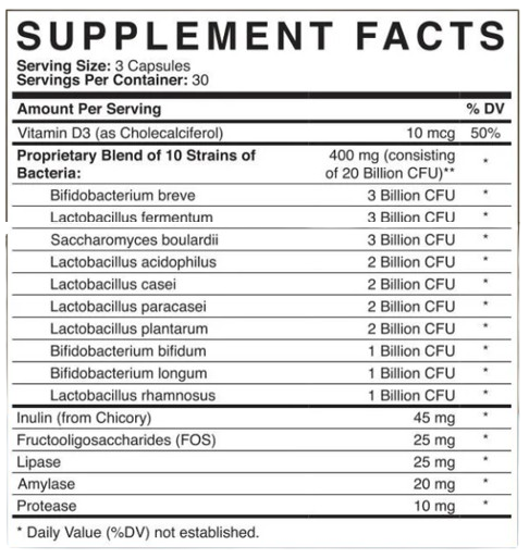 Yourbiology_Gut+Supplement_facts