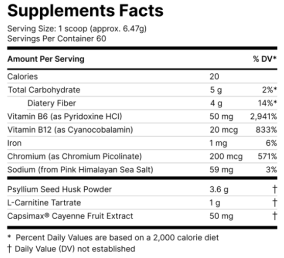 supplement fact