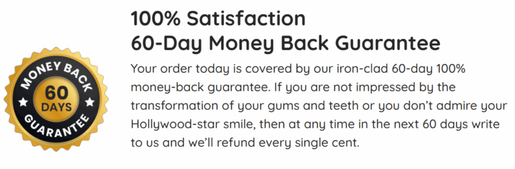 60 days money back guarantee