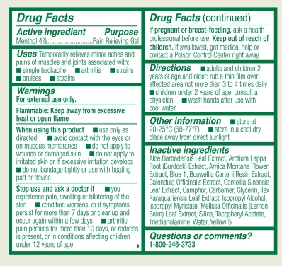 Biofreeze Roll drugs facts 3