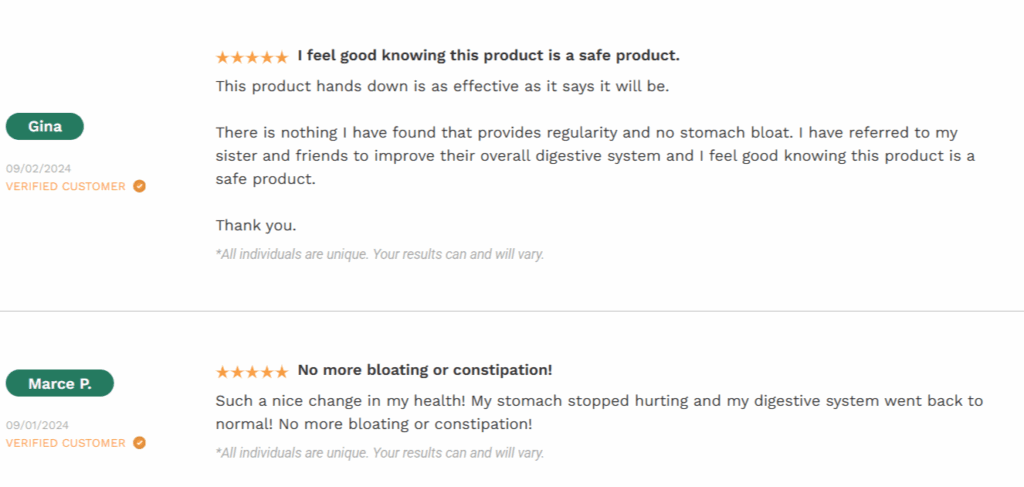 Emma Relief customer Reviews