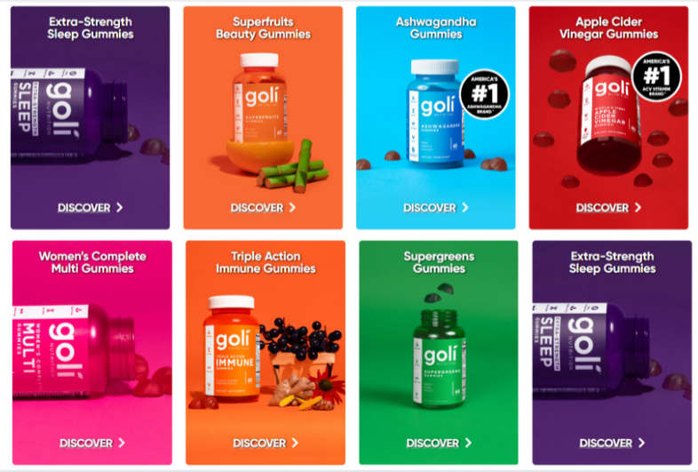 The Products of Goli Gummies