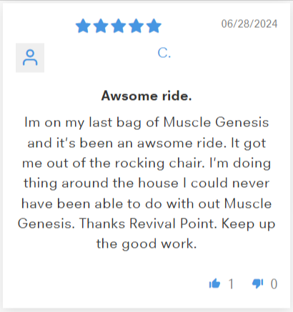 Muscle Genesis Customer