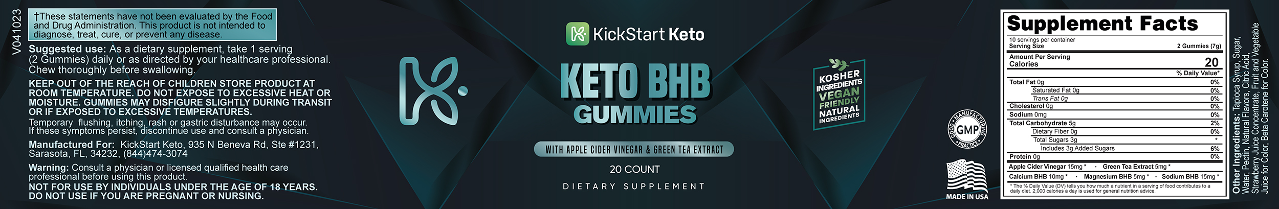 New_Keto_Gummies Supplement fact