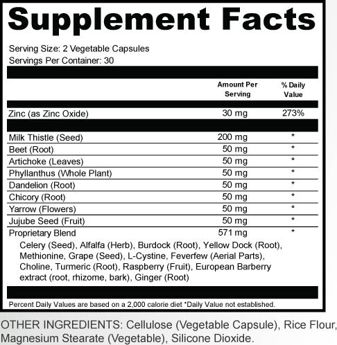 Urgent Liver 911 Supplement Facts