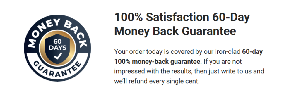 Vertigenics Money Back Guarantee