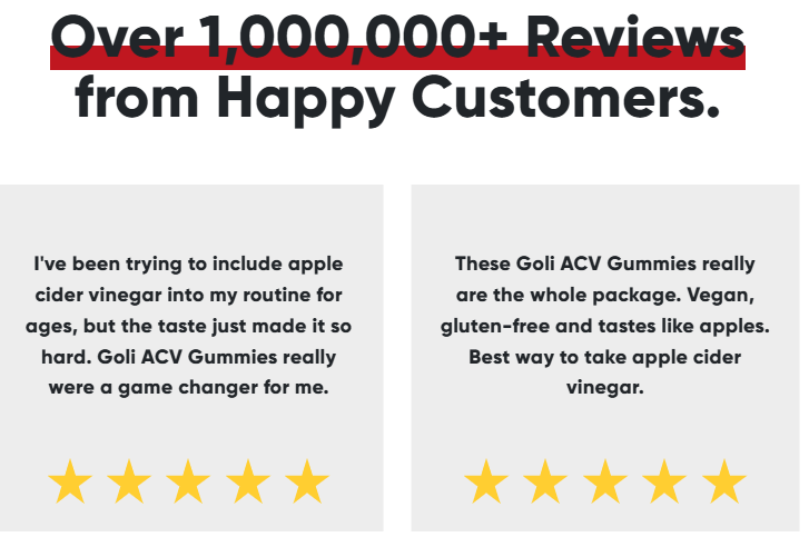 Goli Gummies Customer Reviews